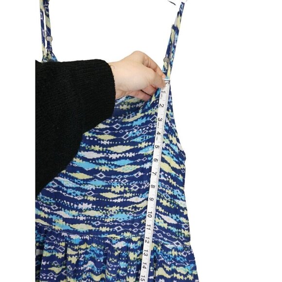 Cp Shades Womens Dress Blue Green Pullover Midi‎ Maxi Sundress Boho - Picture 5 of 8